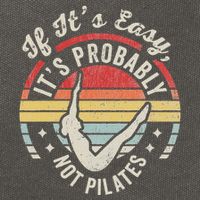 If ItS Easy ItS Probably Not Pilates Cotton Canvas Backpack