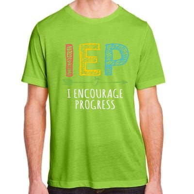 Iep I Encourage Progress Chalk Special Education Teacher Great Gift Adult ChromaSoft Performance T-Shirt