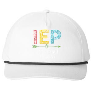 Iep I Encourage Progress Chalk Special Education Teacher Great Gift Snapback Five-Panel Rope Hat