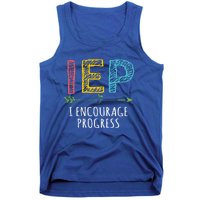 Iep I Encourage Progress Chalk Special Education Teacher Great Gift Tank Top