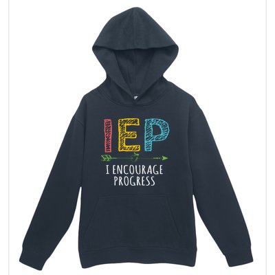 Iep I Encourage Progress Chalk Special Education Teacher Great Gift Urban Pullover Hoodie