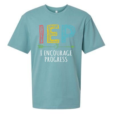 Iep I Encourage Progress Chalk Special Education Teacher Great Gift Sueded Cloud Jersey T-Shirt