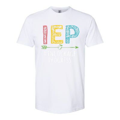 Iep I Encourage Progress Chalk Special Education Teacher Great Gift Softstyle CVC T-Shirt