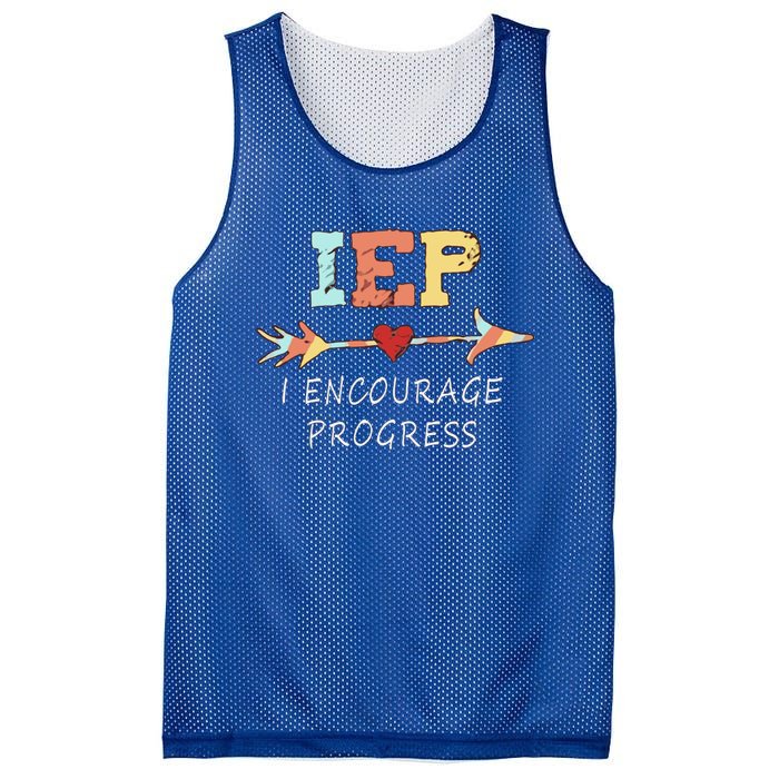 Iep I Encourage Progress Special Education Great Gift Teacher Tee Gift Mesh Reversible Basketball Jersey Tank