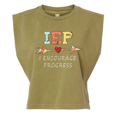 Iep I Encourage Progress Special Education Great Gift Teacher Tee Gift Garment-Dyed Women's Muscle Tee