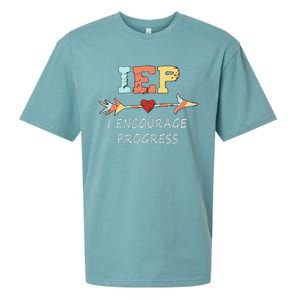 Iep I Encourage Progress Special Education Great Gift Teacher Tee Gift Sueded Cloud Jersey T-Shirt