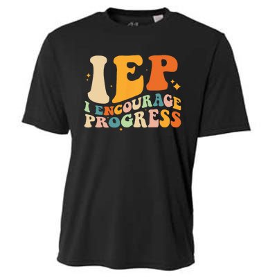 IEP I Encourage Progress Special Education Teacher School Cooling Performance Crew T-Shirt