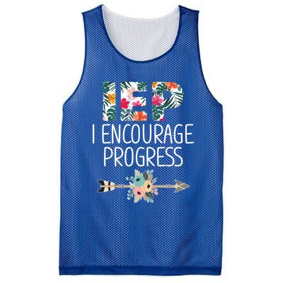 Iep I Encourage Progress Great Gift Special Education Teacher Great Gift Mesh Reversible Basketball Jersey Tank