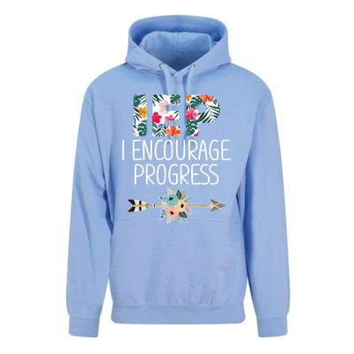 Iep I Encourage Progress Great Gift Special Education Teacher Great Gift Unisex Surf Hoodie