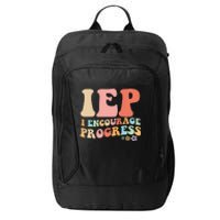 IEP I Encourage Progress Special Education teacher graphics City Backpack