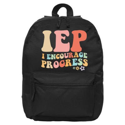 IEP I Encourage Progress Special Education teacher graphics 16 in Basic Backpack