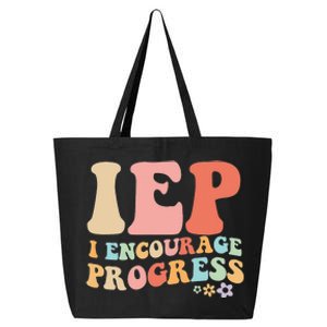 IEP I Encourage Progress Special Education teacher graphics 25L Jumbo Tote