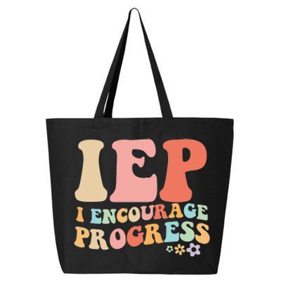 IEP I Encourage Progress Special Education teacher graphics 25L Jumbo Tote