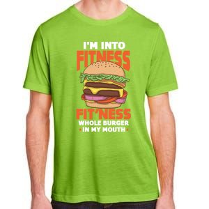 Im Into Fitness Burger Hamburger Fast Food Foodie Gift Adult ChromaSoft Performance T-Shirt