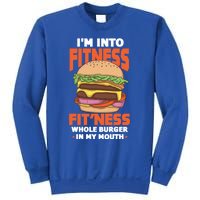 Im Into Fitness Burger Hamburger Fast Food Foodie Gift Sweatshirt