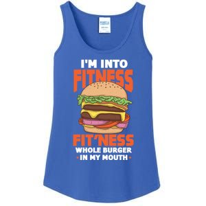 Im Into Fitness Burger Hamburger Fast Food Foodie Gift Ladies Essential Tank