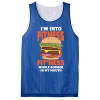 Im Into Fitness Burger Hamburger Fast Food Foodie Gift Mesh Reversible Basketball Jersey Tank