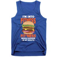 Im Into Fitness Burger Hamburger Fast Food Foodie Gift Tank Top