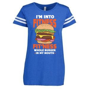 Im Into Fitness Burger Hamburger Fast Food Foodie Gift Enza Ladies Jersey Football T-Shirt