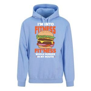 Im Into Fitness Burger Hamburger Fast Food Foodie Gift Unisex Surf Hoodie