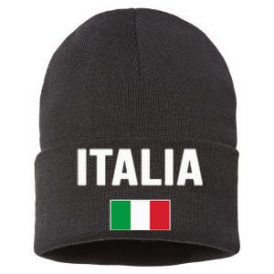 Italy Italian Flag Italia Souvenir Sustainable Knit Beanie