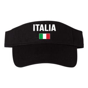 Italy Italian Flag Italia Souvenir Valucap Bio-Washed Visor