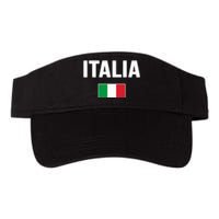 Italy Italian Flag Italia Souvenir Valucap Bio-Washed Visor