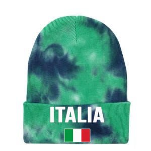 Italy Italian Flag Italia Souvenir Tie Dye 12in Knit Beanie