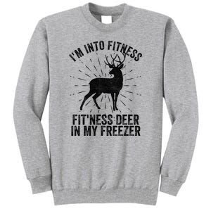 Im Into Fitness Fitness Deer In My Freezer Tall Sweatshirt