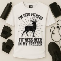 Im Into Fitness Fitness Deer In My Freezer Cooling Performance Crew T-Shirt