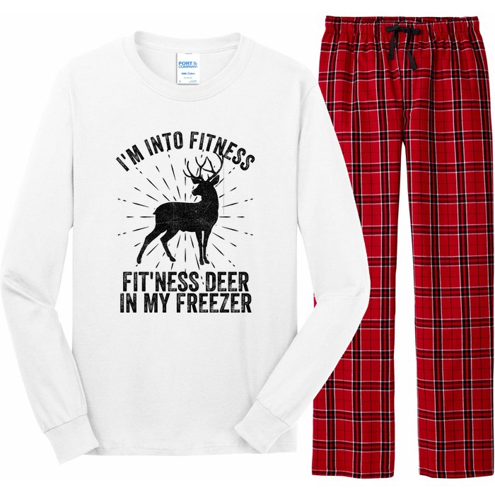 Im Into Fitness Fitness Deer In My Freezer Long Sleeve Pajama Set