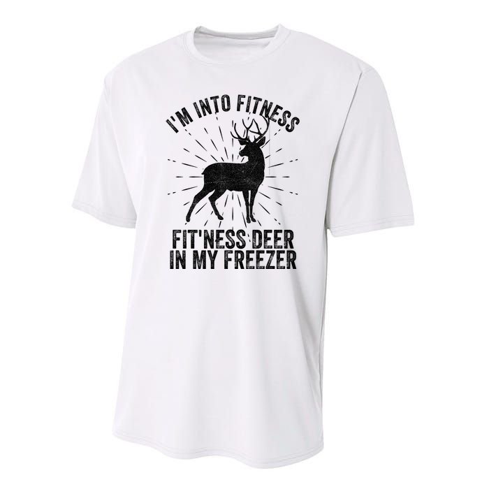 Im Into Fitness Fitness Deer In My Freezer Performance Sprint T-Shirt