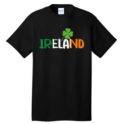 Ireland Irish Flag St Patrick's Day Travel Vacation Europe Tall T-Shirt