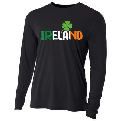 Ireland Irish Flag St Patrick's Day Travel Vacation Europe Cooling Performance Long Sleeve Crew