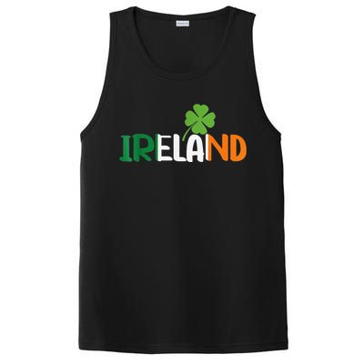 Ireland Irish Flag St Patrick's Day Travel Vacation Europe PosiCharge Competitor Tank