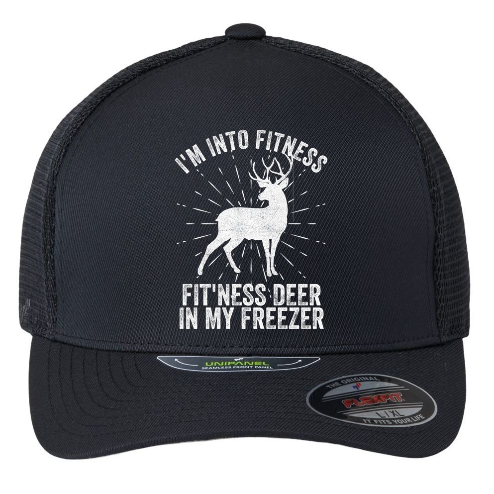 Im Into Fitness Fitness Deer In My Freezer Flexfit Unipanel Trucker Cap