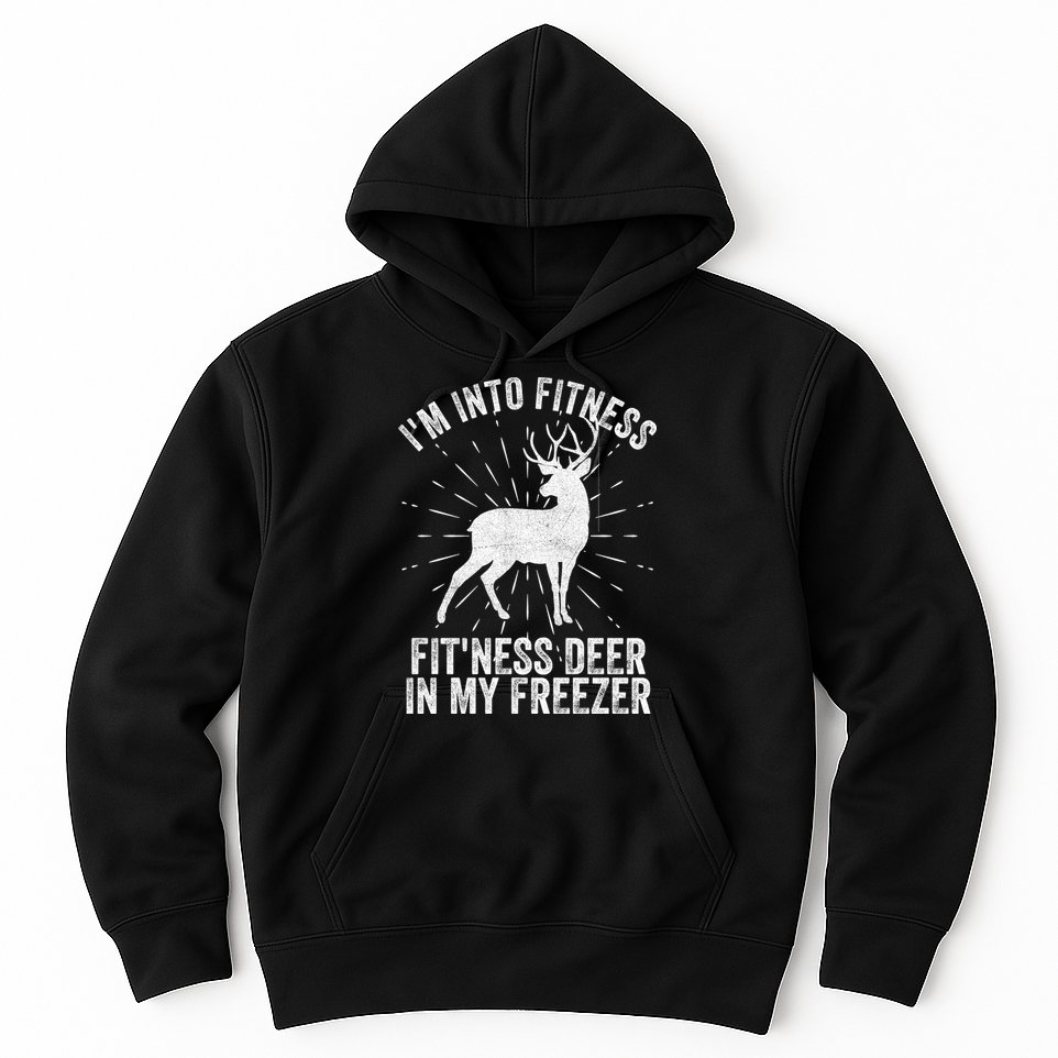 Im Into Fitness Fitness Deer In My Freezer Hoodie