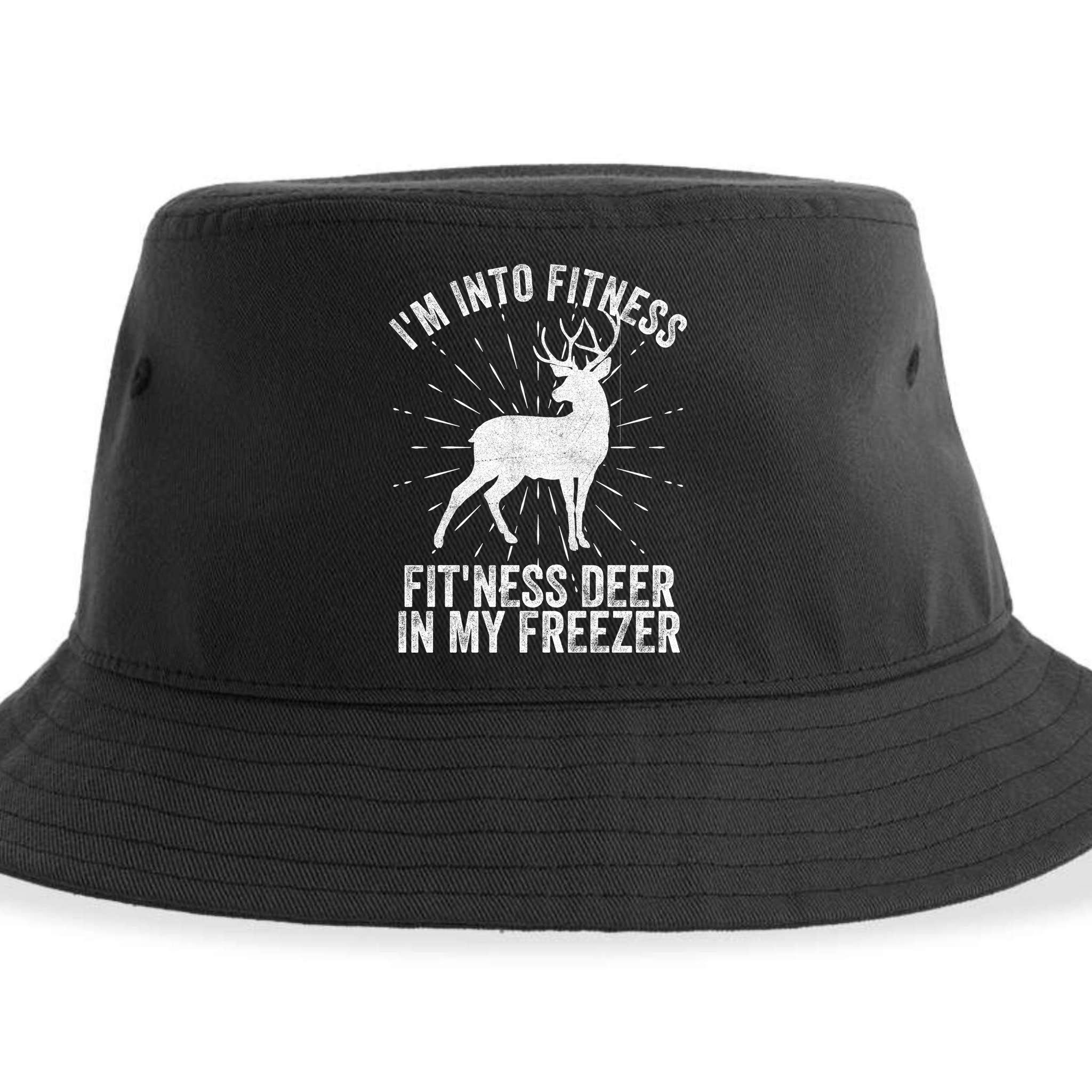 Im Into Fitness Fitness Deer In My Freezer Sustainable Bucket Hat