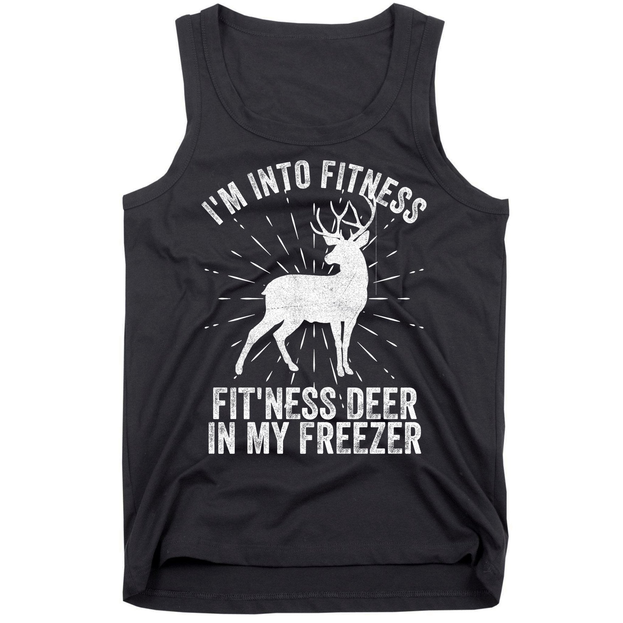 Im Into Fitness Fitness Deer In My Freezer Tank Top