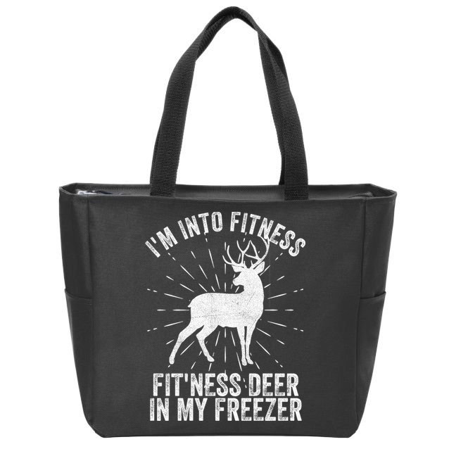 Im Into Fitness Fitness Deer In My Freezer Zip Tote Bag