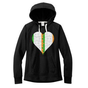 Irish Irish Flag Heart Gift Women's Fleece Hoodie