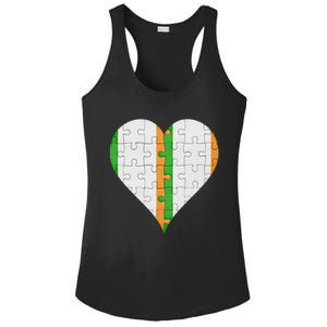 Irish Irish Flag Heart Gift Ladies PosiCharge Competitor Racerback Tank