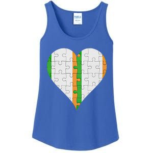 Irish Irish Flag Heart Gift Ladies Essential Tank