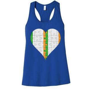 Irish Irish Flag Heart Gift Women's Racerback Tank