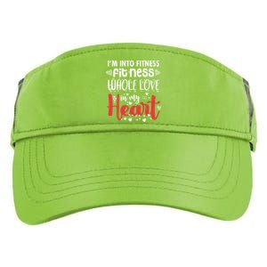 Im Into Fitness Fitness Whole Love In My Heart Valentine Gift Adult Drive Performance Visor