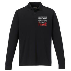 Im Into Fitness Fitness Whole Love In My Heart Valentine Gift Performance Long Sleeve Polo