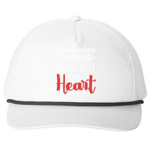 Im Into Fitness Fitness Whole Love In My Heart Valentine Gift Snapback Five-Panel Rope Hat