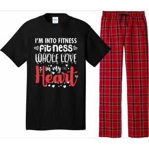 Im Into Fitness Fitness Whole Love In My Heart Valentine Gift Pajama Set