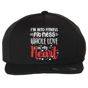 Im Into Fitness Fitness Whole Love In My Heart Valentine Gift Wool Snapback Cap