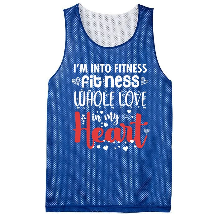 Im Into Fitness Fitness Whole Love In My Heart Valentine Gift Mesh Reversible Basketball Jersey Tank